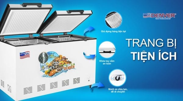 Tủ bảo quản Denver 940 lít AS-1600 - 1 ngăn đông